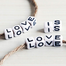 500PCS White Letter Beads for Bracelets Making, Alphabet Beads for Bracelets ...