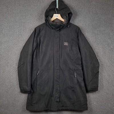 HELLY HANSEN Jacket Womens M Medium Black Helly Tech Waterproof Parka Rain Coat