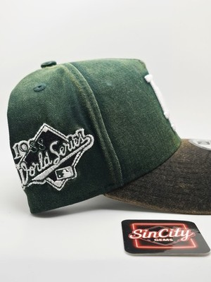 New Era LA Dodgers 2 Tone Green Denim 9forty A-Frame Adjustable