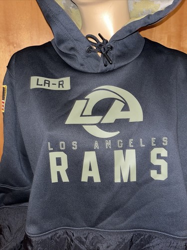 Nike LA Rams 2021 Salute to Service Therma-Fit Performance Hoodie Women sz XXL - Picture 3 of 11