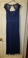 Navy Blue David's Bridal bridesmaid dress size 10
