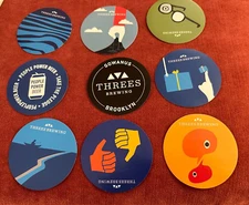 9 Threes Brewing Stickers Brooklyn, New York Gowanus Greenpoint Governors Island