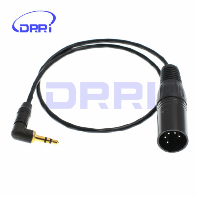 5 Pin XLR male to 3.5mm TRS Male Jack Stereo Audio Cable for ARRI XT