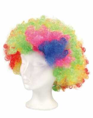 Clownperücke - bunte Locken
