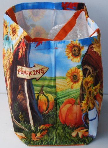Pumpkin Cart Canvas Tote Bag - Picture 5 of 9
