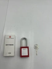 Box of 10 Tradesafe Lockout Tagout Safety PadLock Red 