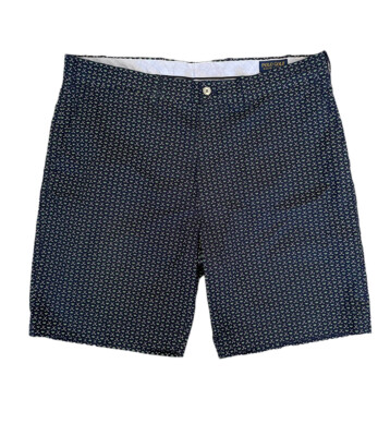 Polo Golf Ralph Lauren Classic Fit Cotton Twill Crest Blue Green Shorts Size 38