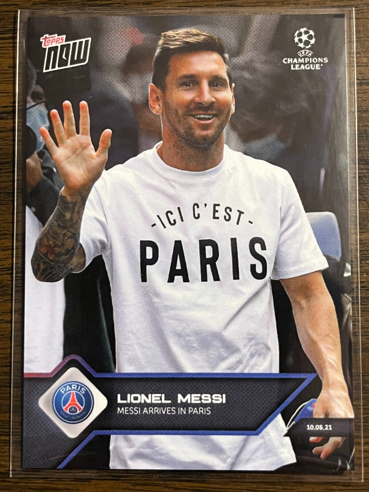 2021-22 Topps Now UEFA UCL #11 Lionel Messi Paris Saint-Germain