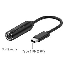 DC 7.4x5.0mm Female to USB Type C PD Charger Cable Power Cable for USB C Devices