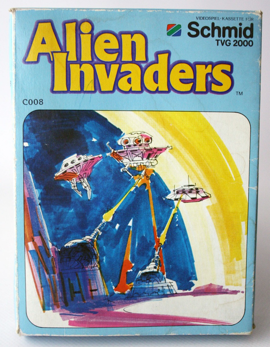 RARE VINTAGE 1982 ALIEN INVADERS VIDEO GAME C030 TELE FEVER SCHMID