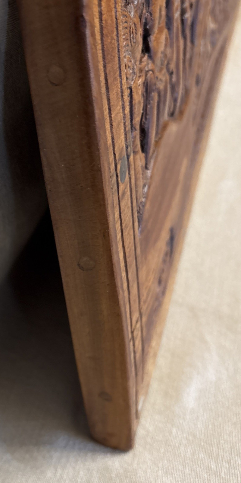 Large Palauan Storyboard Hand Carved by Zaharias Omengebar Master Carver Korvar