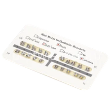 20 Pcs Dental Orthodontic Bracket Metal Brace Monoblock Mini Roth 022 Hook 3