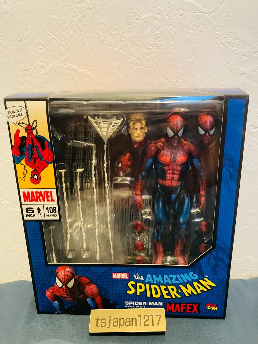 Medicom Toy MAFEX No.108 Marvel The Amazing Spider Man Comic Paint Action  Figure