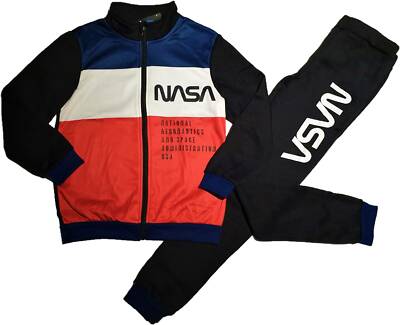 NASA Jogginganzug Trainingsanzug Freizeitanzug Jungen Gr. 128 - 164