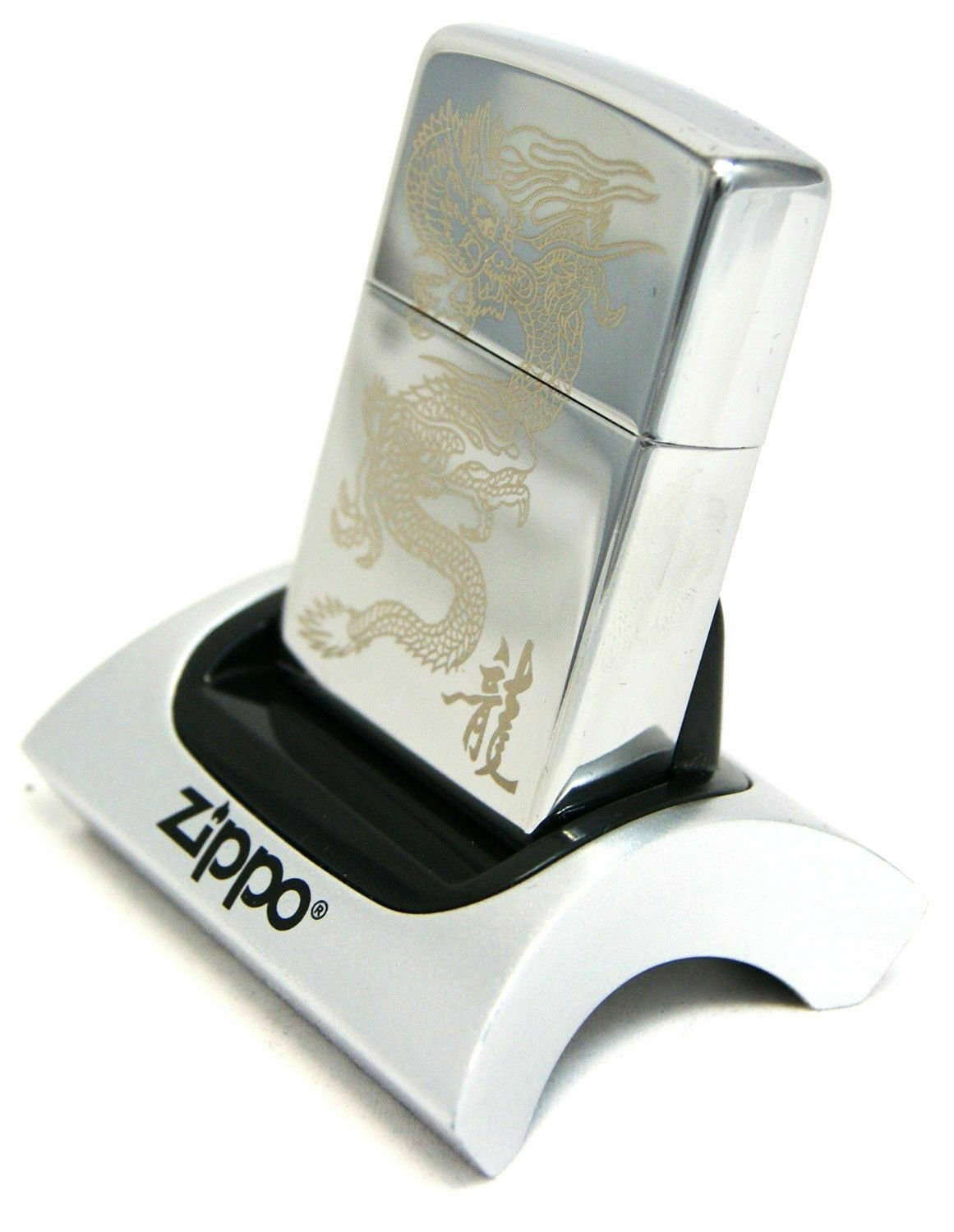 ZIPPO LIGHTER STAR DRAGON HIGH POLISH CHROME CUSTOM LIMITED QUANTITY MADE IN USA