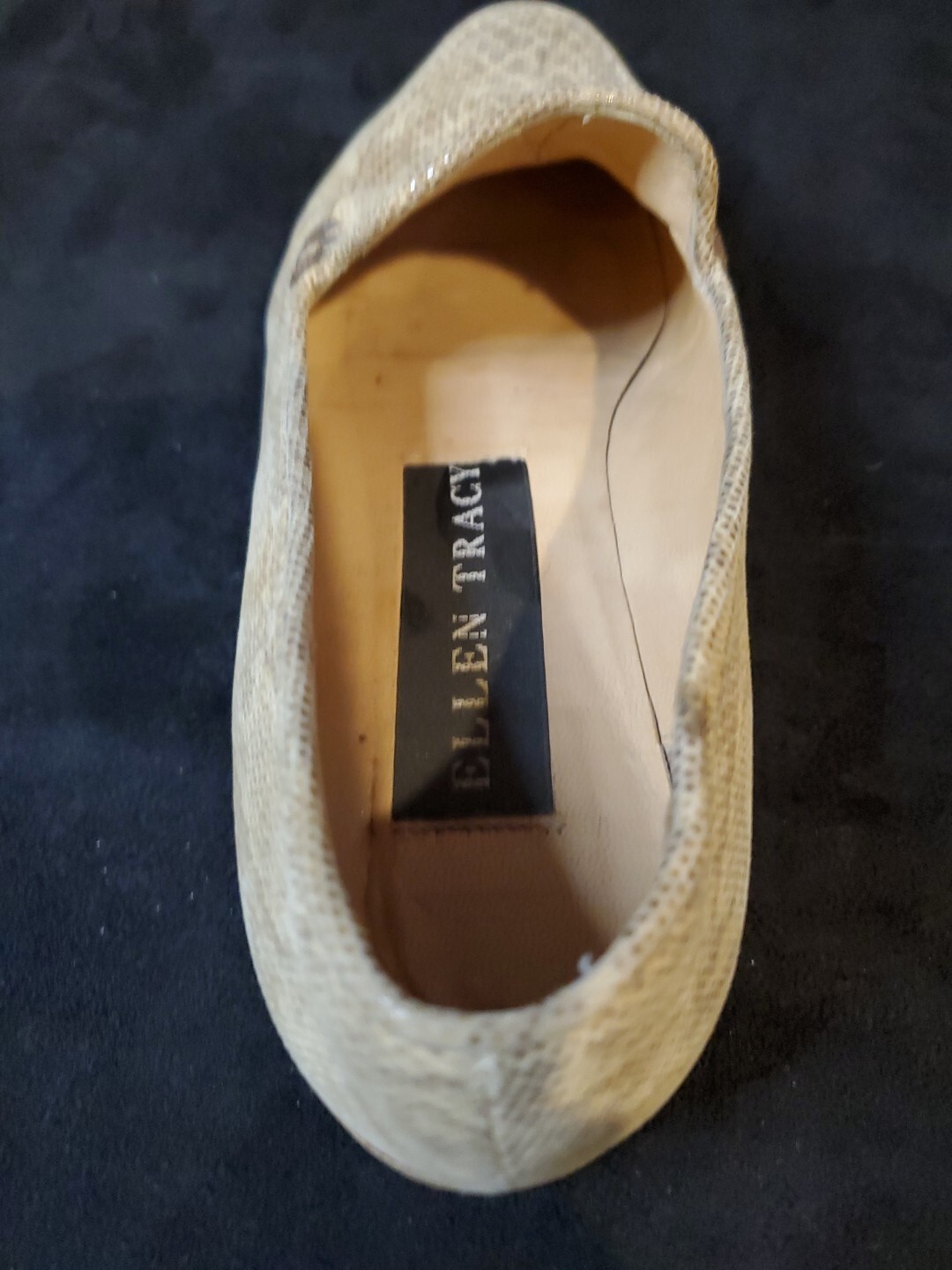 ELLEN TRACY Womens Size 6B Python Snake Faux Leat… - image 16