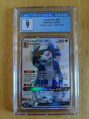 Lycanroc-GX graded CGC 9 for sale on eBay