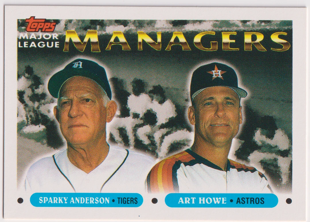 1993 Topps #506 Sparky Anderson/Art Howe Tigers/Astros