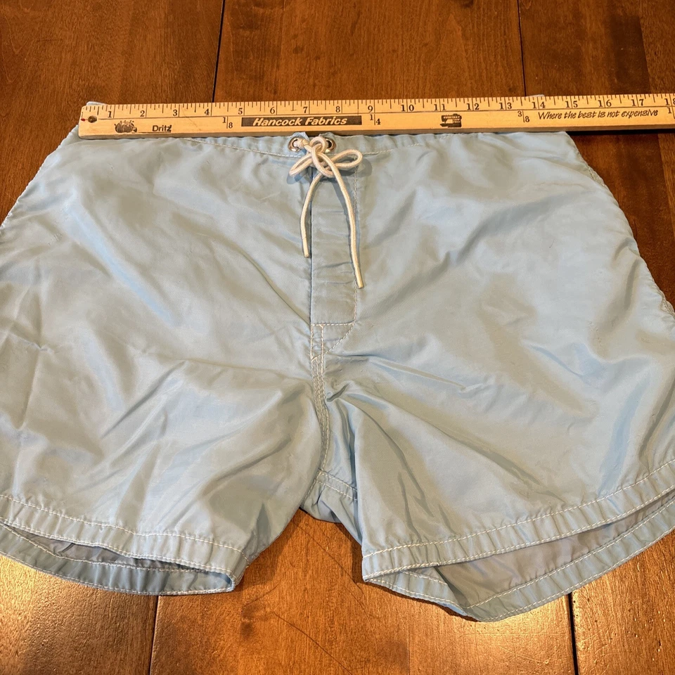 "De colección Años 80 90 EE. UU. Birdwell 305 Beach Britches Azul Ojal Único 28"" Etiqueta Sin Tamaño" Foto 3 de 4