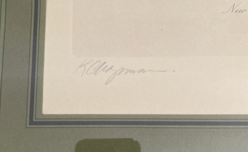 Kenneth Chapman Farblithographie signiert New York Pferd gezeichnete Straßenbahn 1890 - Bild 5 von 14