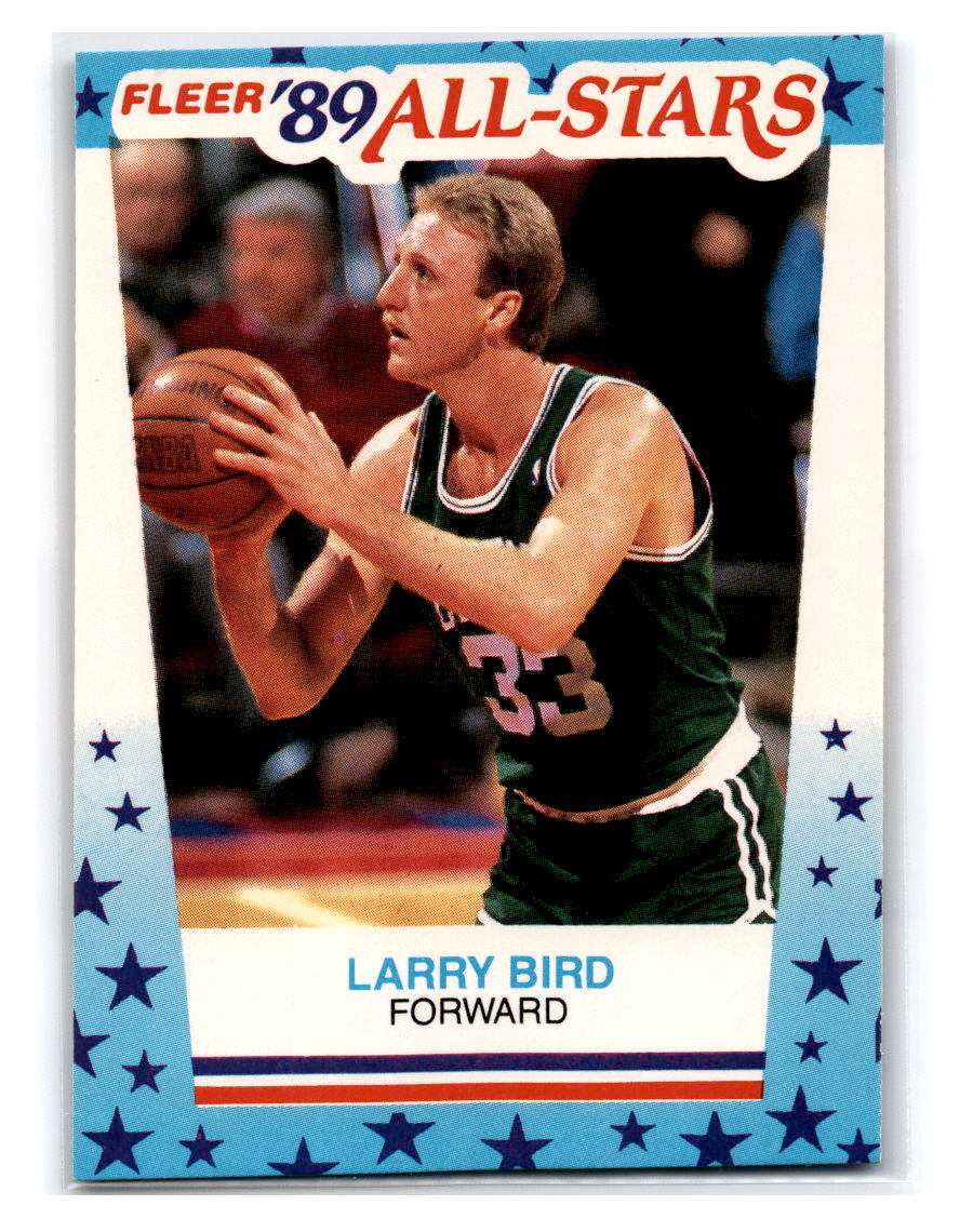 1989-90 Fleer #10 Larry Bird Stickers - Boston Celtics