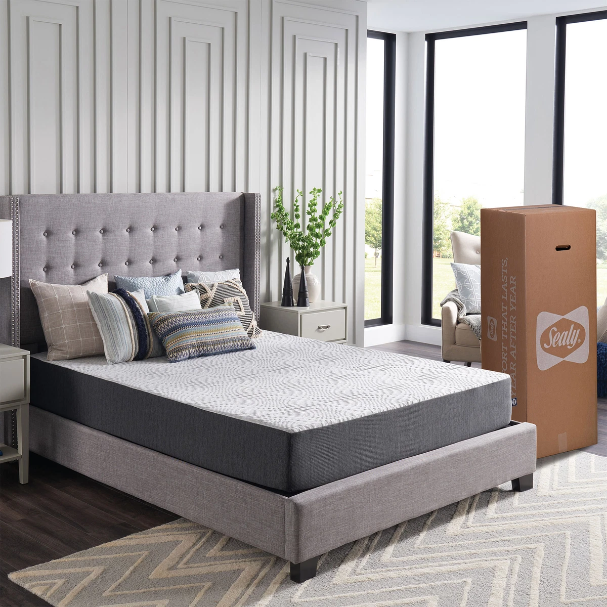 Sealy 10 memory foam mattress in a box deals