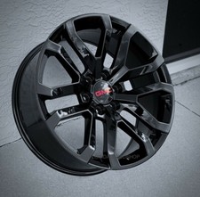 Gloss Black Gmc Sierra Denali Truck Wheels Set 20x9 Fits 2000-2022