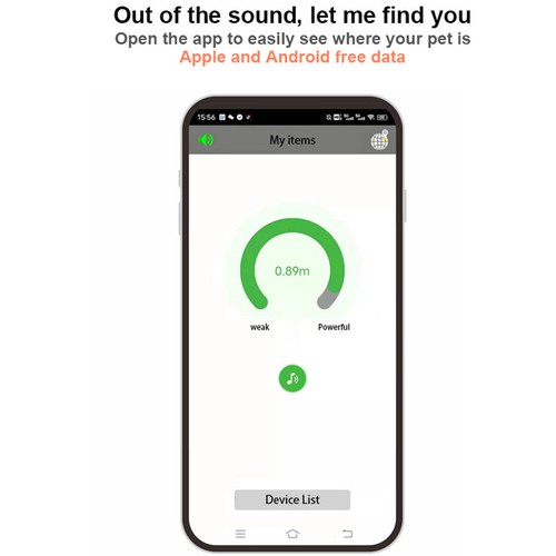 Dispositivo de rastreo GPS anti-perdida para mascotas compatible con Bluetooth para perros gatos - Imagen 7 de 18