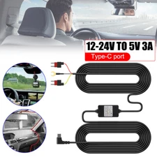 Car Dash Cam Hardwire Kit For Fuse 12-24V to 5V/3A Type C Port Hard Wire Cable