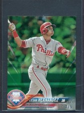 2018 TOPPS MINI ONLINE EXCLUSIVE GREEN PARALLEL CESAR HERNANDEZ #26 2/5