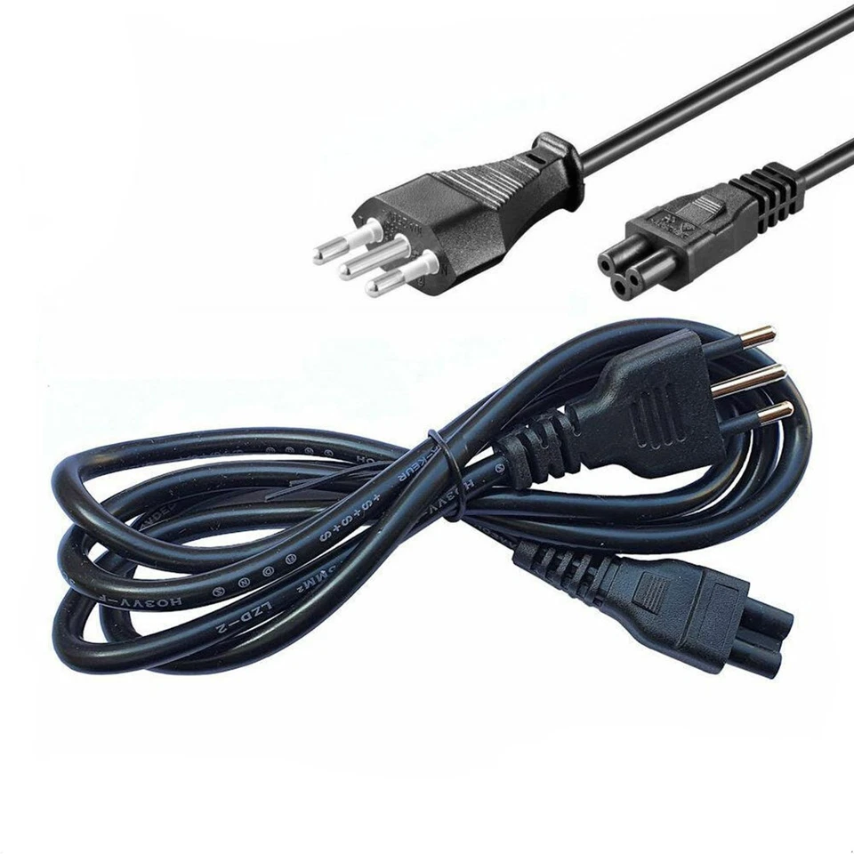 CAVO ALIMENTAZIONE 3 POLI SPINA ITALIANA PRESA ITA EU NOTEBOOK PC 1,5M