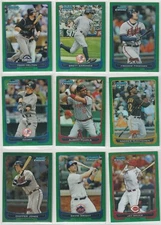 2012 BOWMAN CHROME GREEN REFRACTOR UPICK FREEMAN PUJOLS  WRIGHT CHIPPER