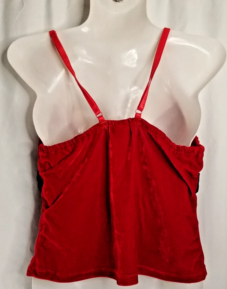 Santa's Helper Outfit Sleepwear 2 Piece Set Size Large Red Elegant Moments Women - Image 3 of 4