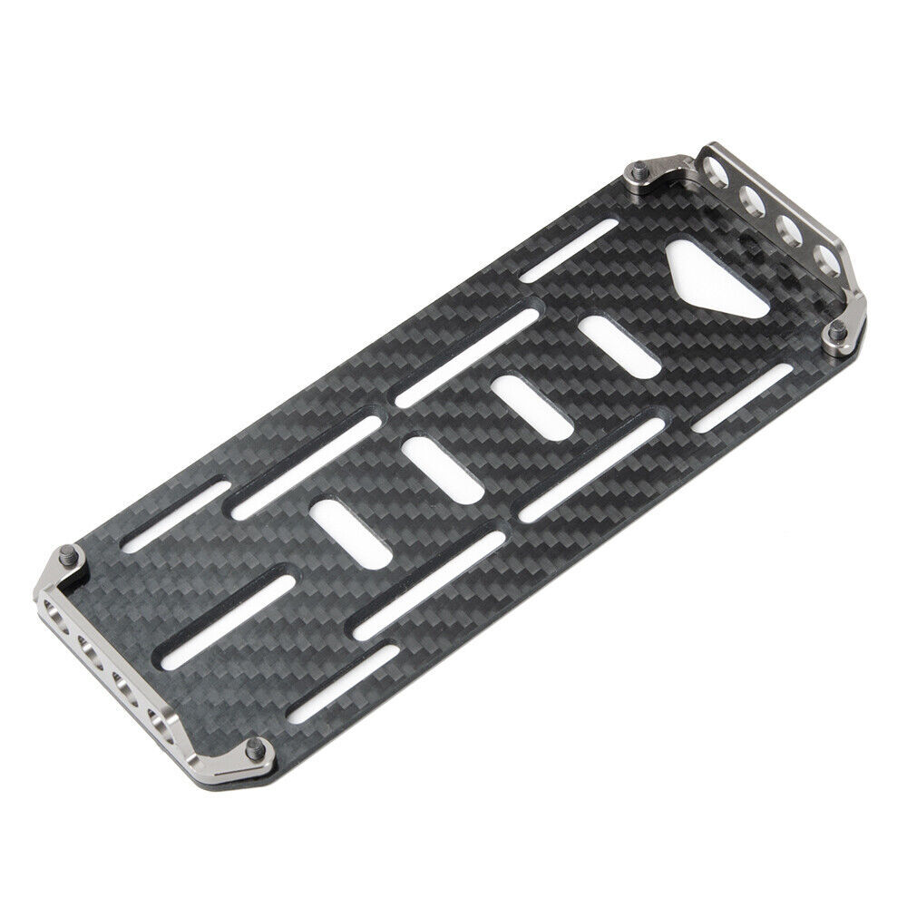 For 1/10 RC Crawler Axial SCX10 90046 Carbon Fiber Battery Mount Plate Tray
