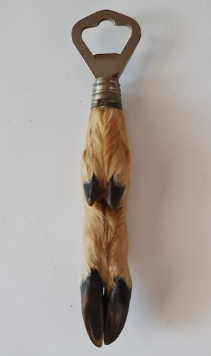 Vintage Authentic Germany Oktoberfest Trachten Dirndl Doe Deer Leg Bottle Opener - Picture 2 of 8
