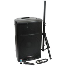 Blast King Bdt15cmb1 1000 Watts 15 Inch 2-way Active Loudspeaker W/mic And Stand