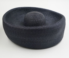 1960's Otto Lucas Junior Black High Fashion Hat