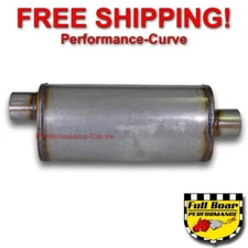 3" O/C Performance Exhaust 18" Muffler MAX FLOW Stainless Steel 5x8 MF2259