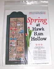 Carriage House Samplings SPRING AT HAWK RUN HOLLOW Counted Cross Stitch Chart