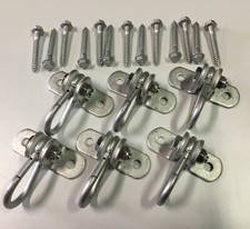 Swingset swing hanger,Galvanized,2 hole narrow,snap hook swing bearing, hdw,6PC