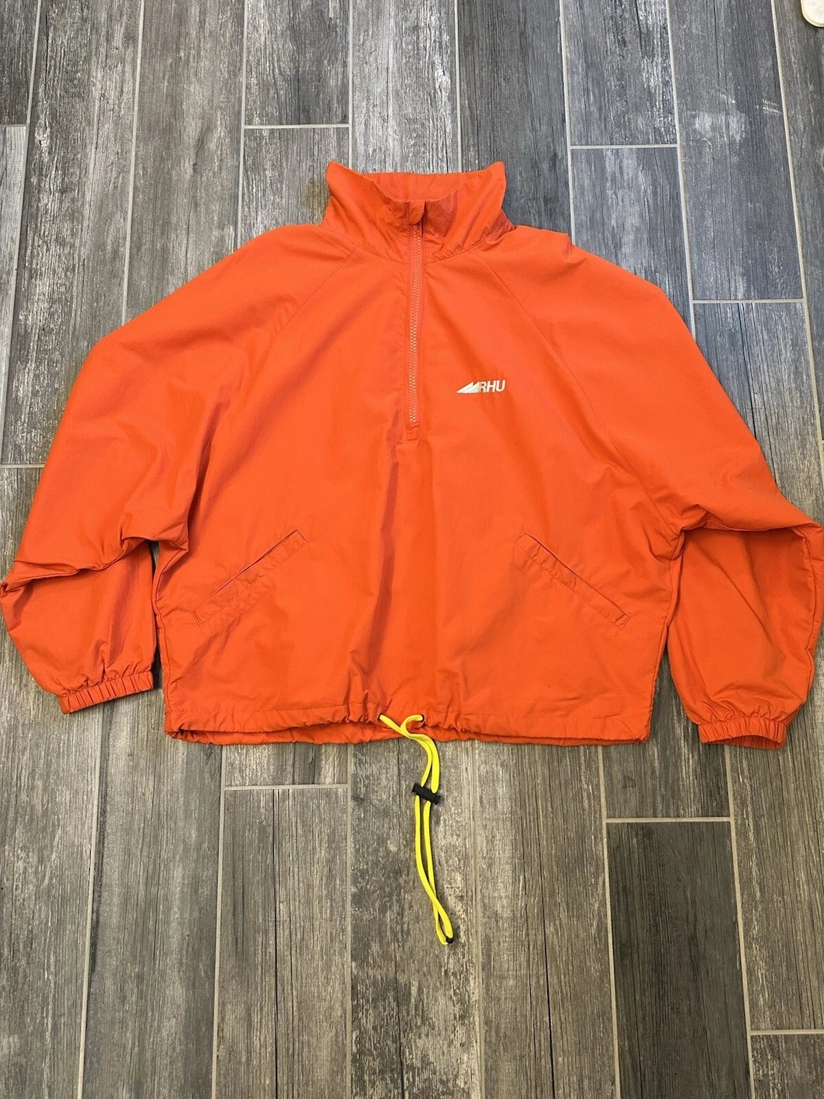 Veste coupe vent orange Rhuigi RHU XL maille quart fermeture éclair suprême Nike FOG Bape