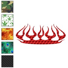 Fire Flames Vinyl Decal Sticker 40 Patterns 3 Sizes 7392