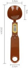Digital Spoon Scale High Precision 500G/0.1G Measuring Spoon w/ Display Brown