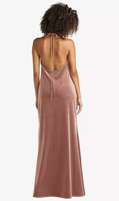 Cowl-Neck Convertible Velvet Maxi Slip Dress...LB019...Tawny Rose...Size S..NWT | eBay Cowl-Neck Convertible Velvet Maxi Slip Dress...LB019...Tawny Rose...Size S..NWT | eBay