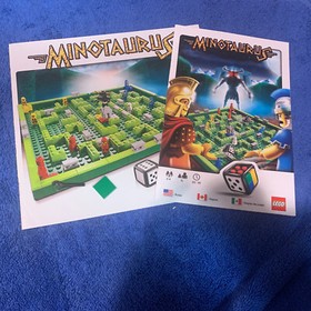 Lego MINOTAURUS Buildable Board Game 3841 Complete with Box & Instructions Used