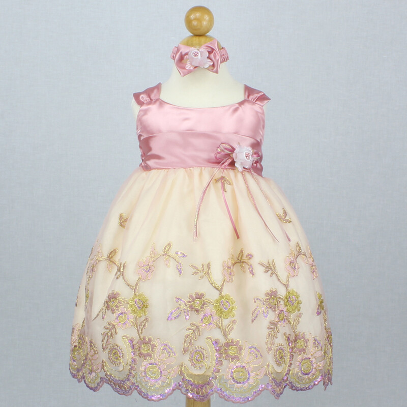 dusty pink toddler dress Ibtom Castle Toddler Flower Girls Tulle Dress Sleeveless Princess Tutu Dress Birthday Party Wedding Pageant Gown 3-4 Years Dusty Pink, Toddler Girl's,