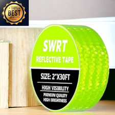 Reflective Tape 2 Inch X 30 Feet DOT-C2 Shining Star Fade Resistant Green Reflec
