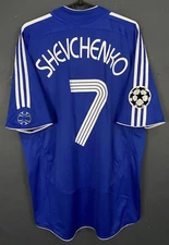 MENS FC CHELSEA 2006/2008 UEFA SHEVCHENKO #7 SOCCER FOOTBALL SHIRT JERSEY SIZE L
