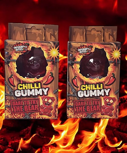 Chilli Gummy Inferno Bites Spicy Chewy Flavour Candy Dare To Try The Bear Gummy - 第 9/35 張圖片
