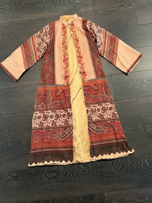 Vintage Boho Free Spirit Paisley Nehru  Kimono Duster